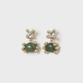 Faris Dotto Bug Drop Earrings - Gold / Jade