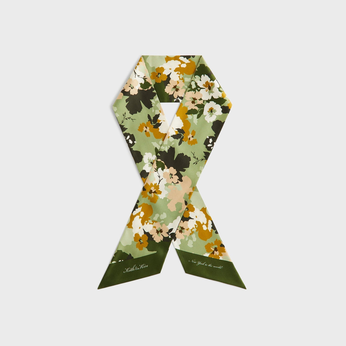 Kith Printed Silk Neck Tie - Sage