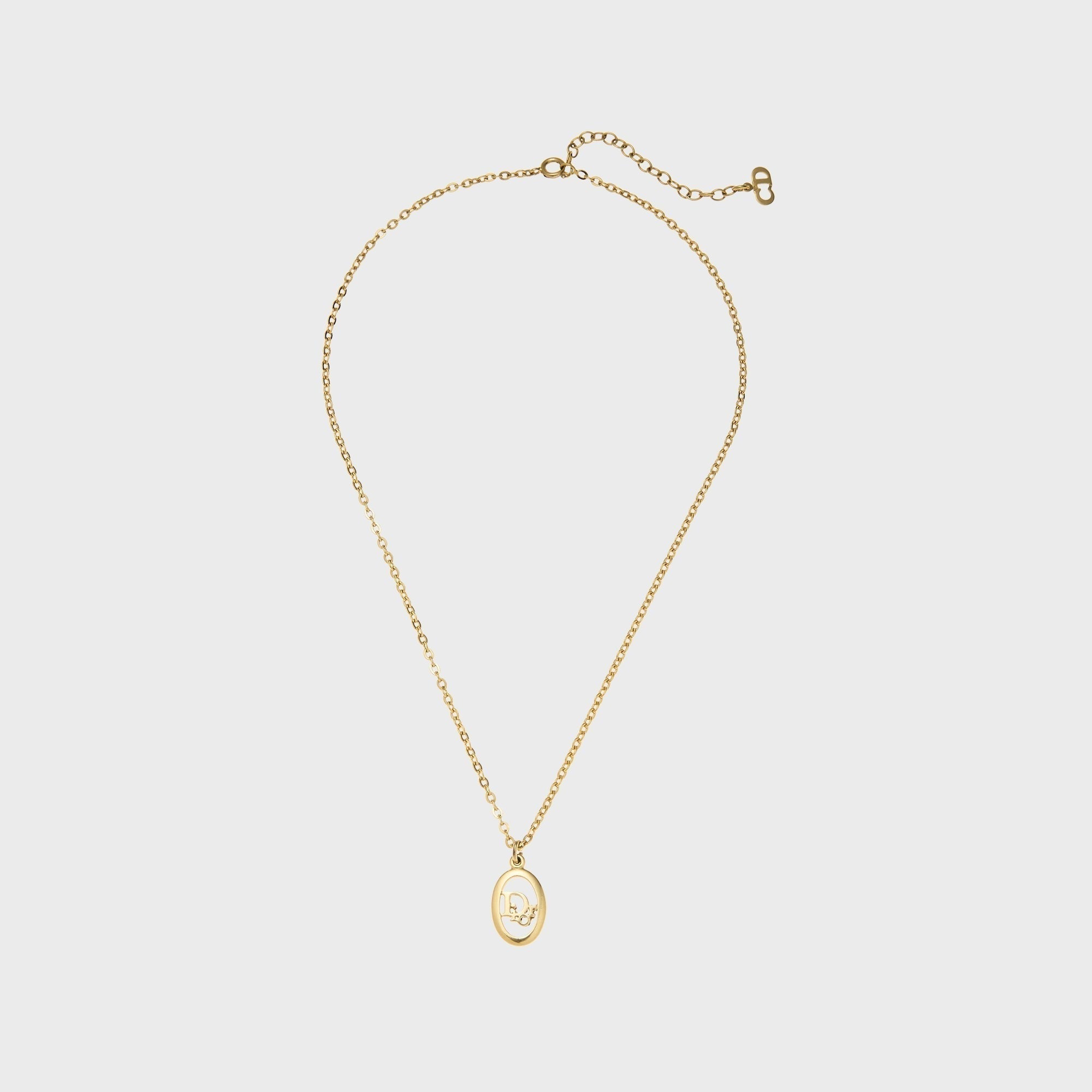 WGACA Dior Logo Necklace - Gold