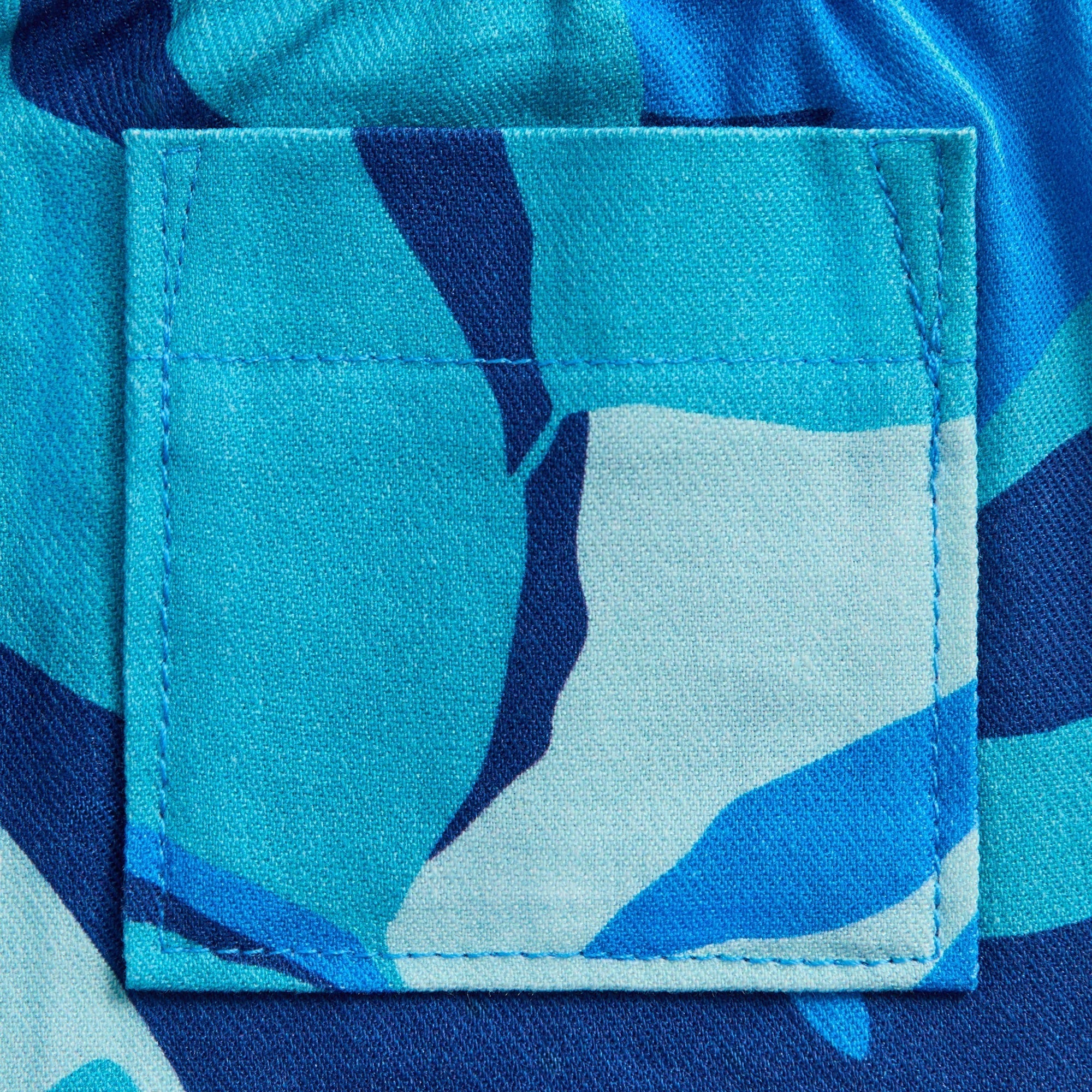Kith Baby Abstract Tropical Thompson Camp Short - Turquoise