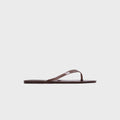 Black Suede Studio Crystal Sandal - Chestnut PVC