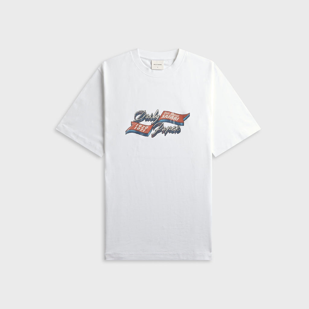 Daily Paper 3D Script Short Sleeve Tee - White