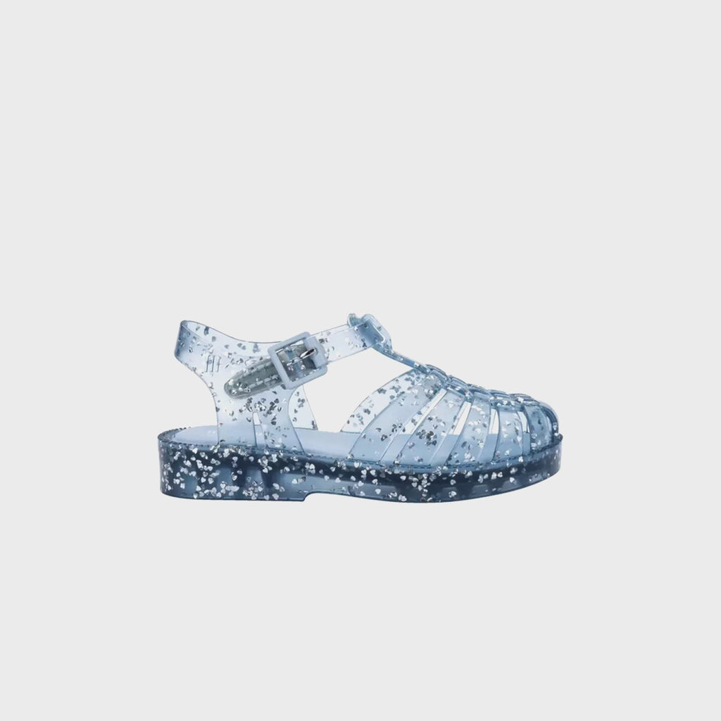 Melissa Baby Possession Shiny Elements II Sandal - Glitter Blue