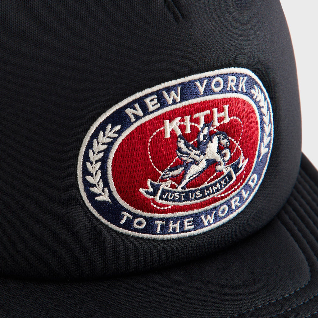 Kith Laurel Pegasus Nolan Trucker Hat - Black