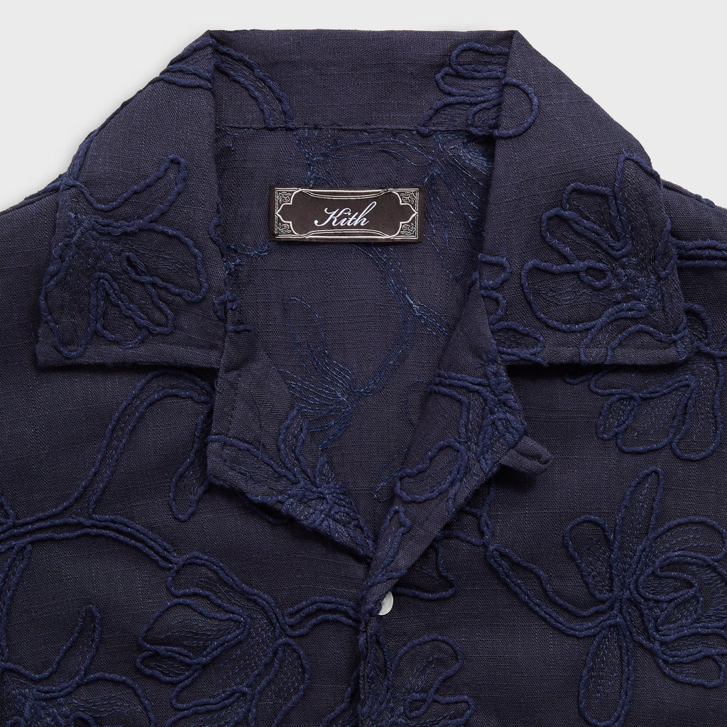 Kith Corded Floral Thompson Camp Collar Shirt - Nocturnal