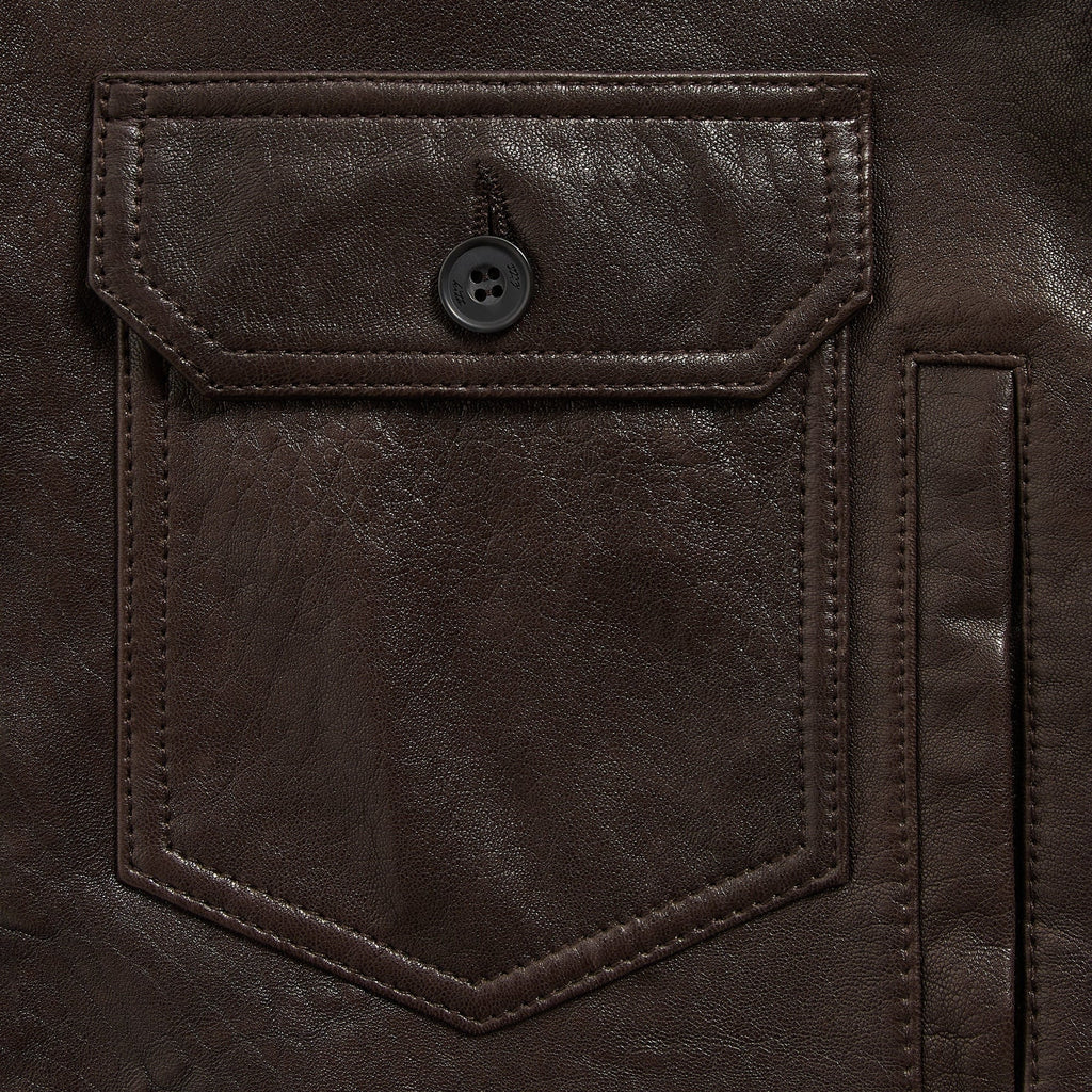 Kith Vintage Leather Alonzo Jacket - Kindling