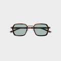 Gucci GG2074S Geometric Sunglasses - Ruthenium / Havana / Blue