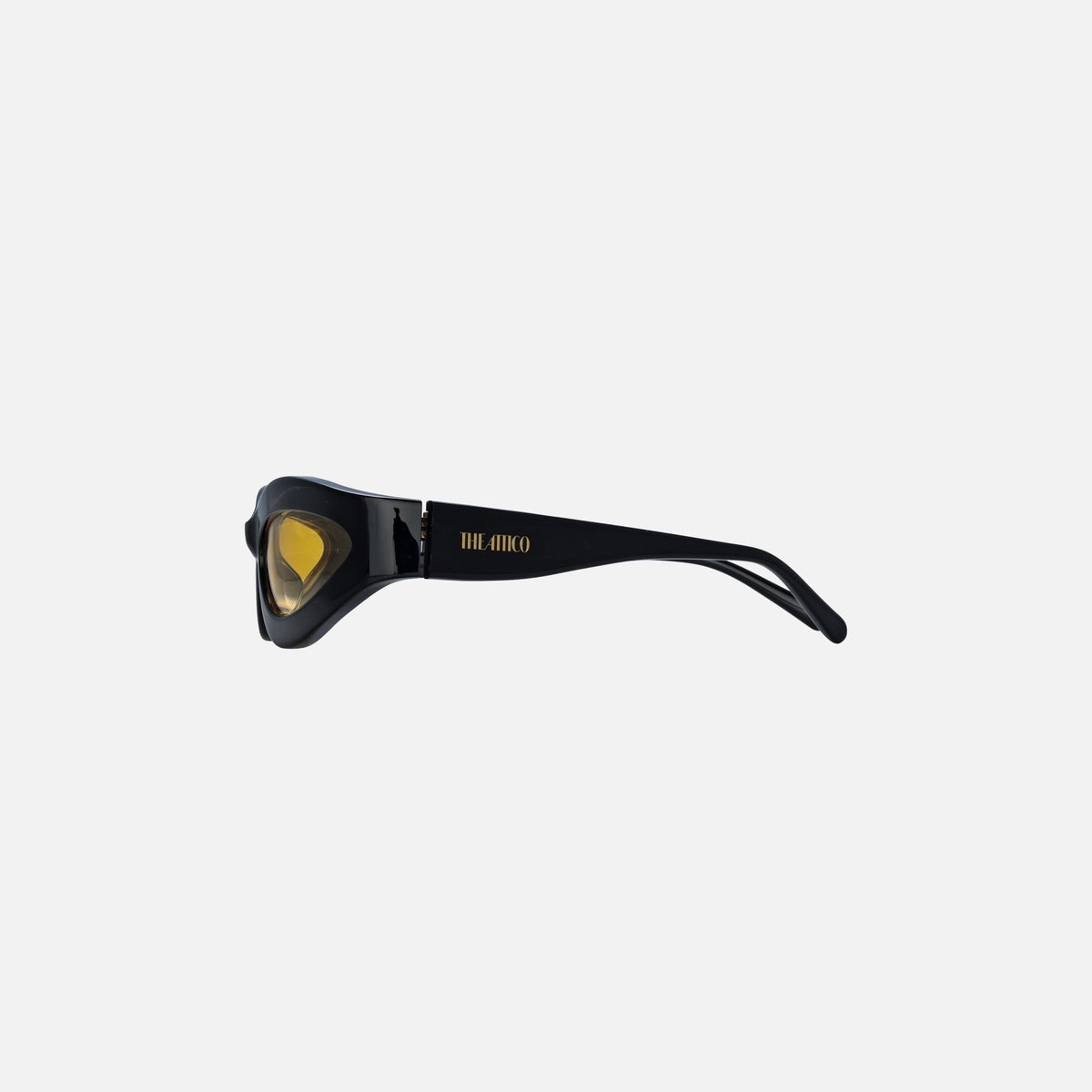 The Attico 56 Frame Sunglasses - Black / Yellow