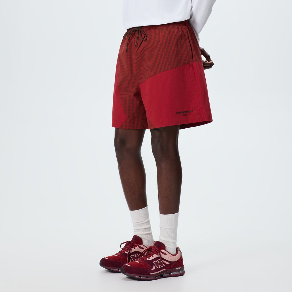 Kith & New Balance Poplin Mix Madison Short - Biking Red