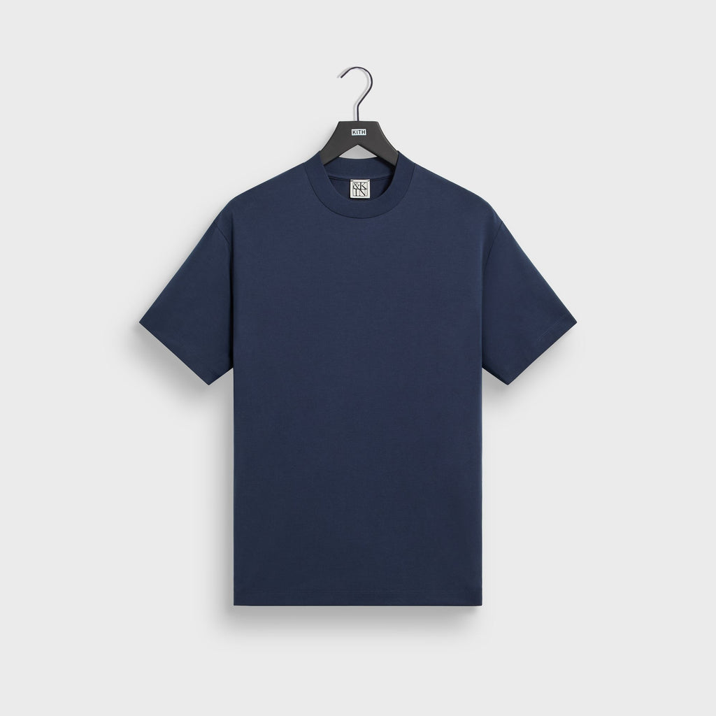 &Kin Mock Neck Albie Tee - Nocturnal