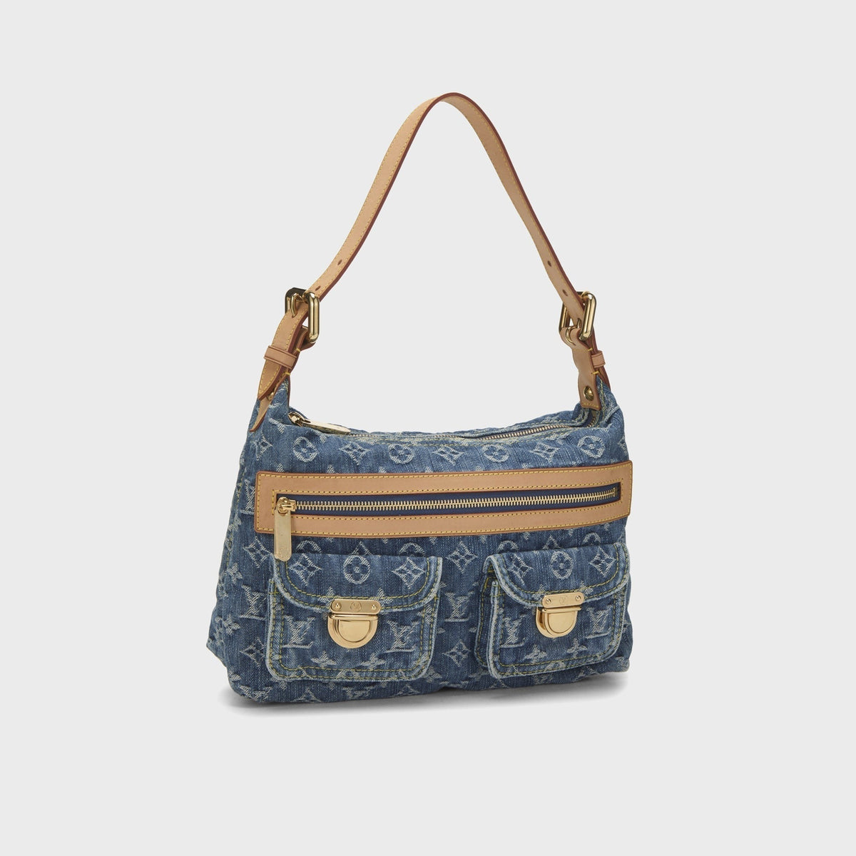 WGACA Louis Vuitton Denim Baggy PM - Blue