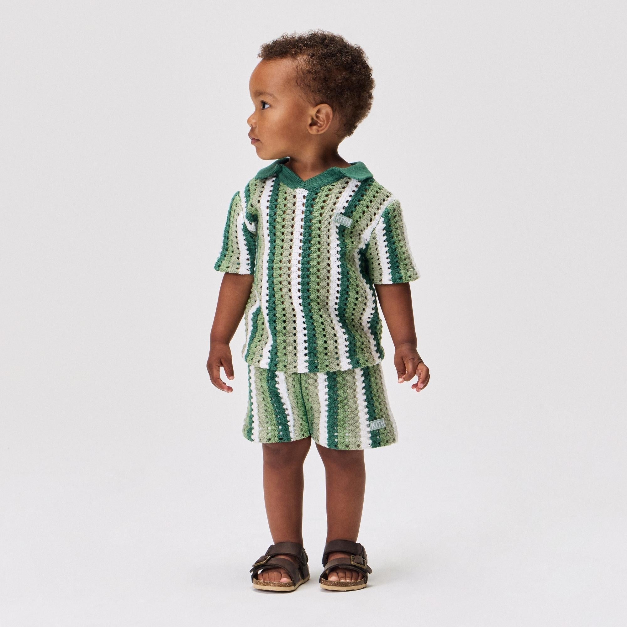 Kith Baby Open Knit Camp Short - Sage