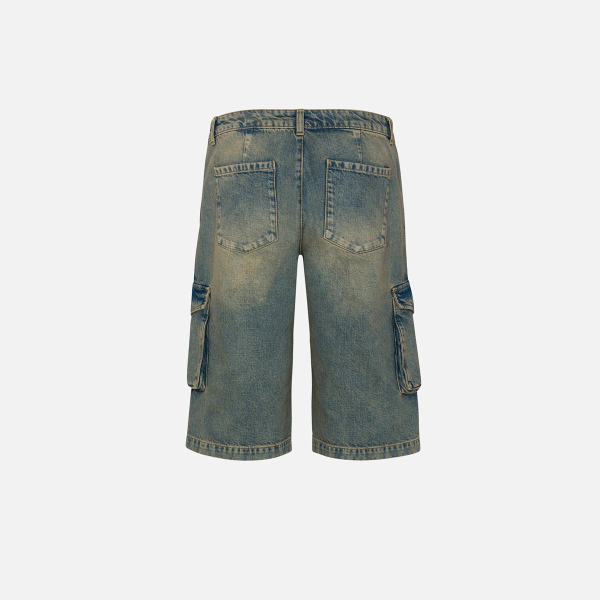 Miaou Dune Short - Green Acid Denim