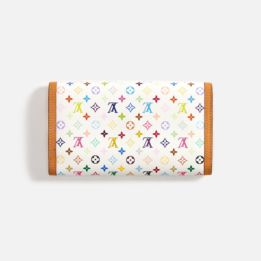 WGACA Louis Vuitton International Wallet - White Multi