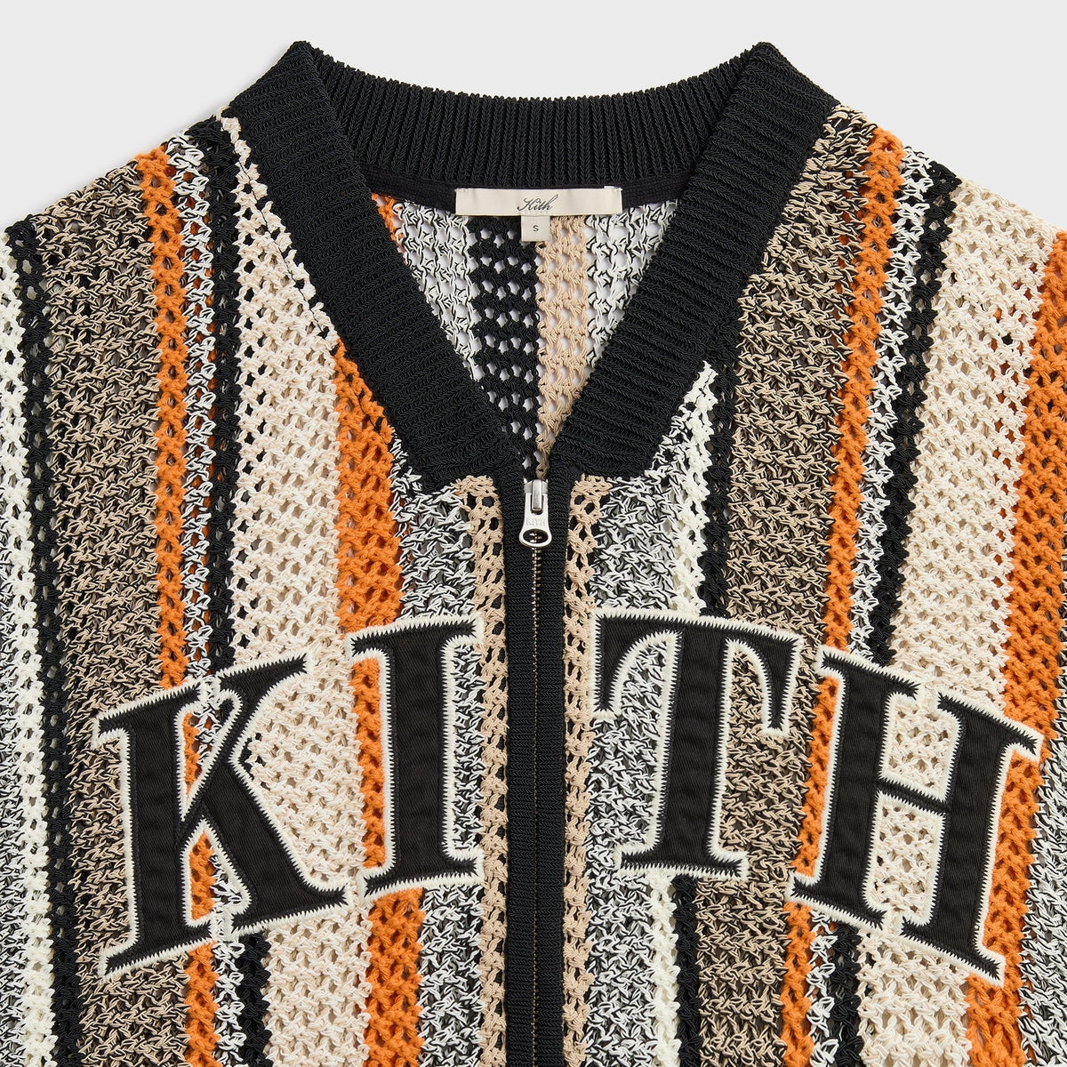 Kith Women Spencer III Crochet Zip Up Jersey - Ink