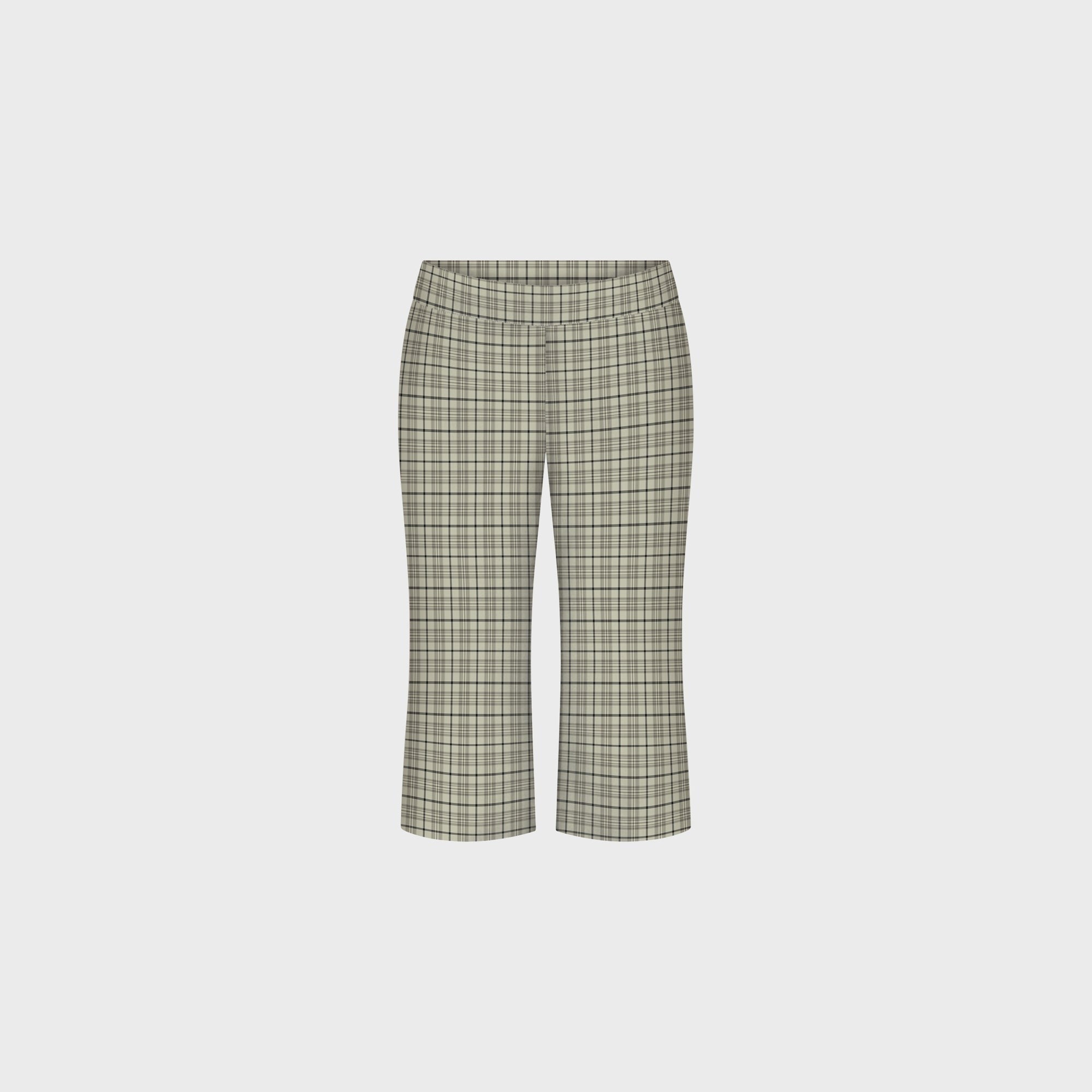 Belle Anna Remi Capri - Brown Plaid