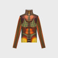 Jean Paul Gaultier Re-Edition High Neck Top - Orange Multi