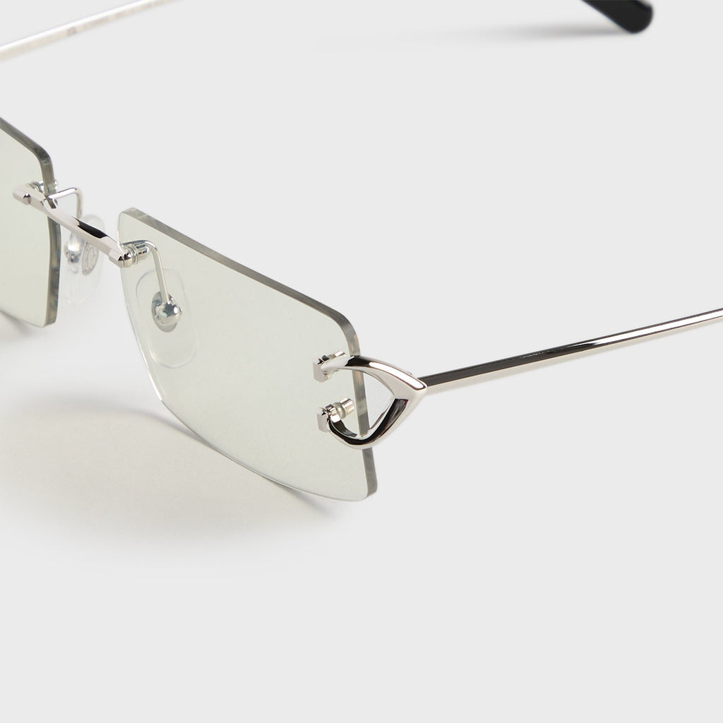 Cartier CT0488S Metal Sunglasses - Silver / Transparent
