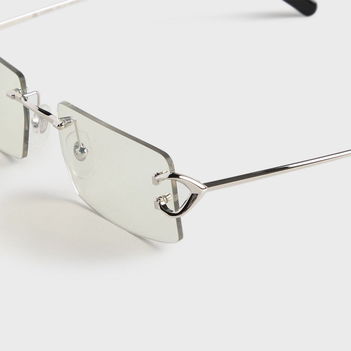 Cartier CT0488S Metal Sunglasses - Silver / Transparent