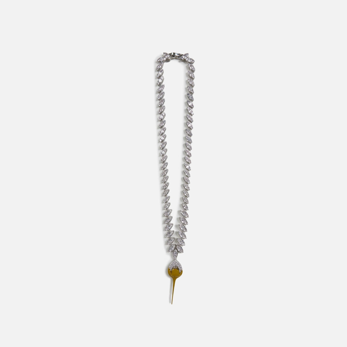 Ottolinger Diamond Dip Necklace - Mustard