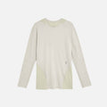 On Running for Post Archive Faction Performance Long Sleeve Tee - Moondust Chalk