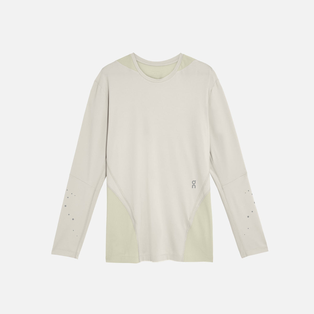 On Running for Post Archive Faction Performance Long Sleeve Tee - Moondust Chalk