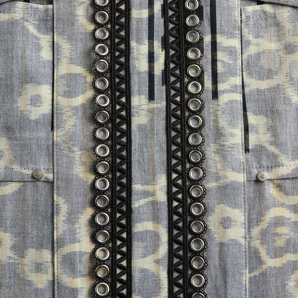 Kiko Kostadinov Hatha Panelled Shirt - Lagoon