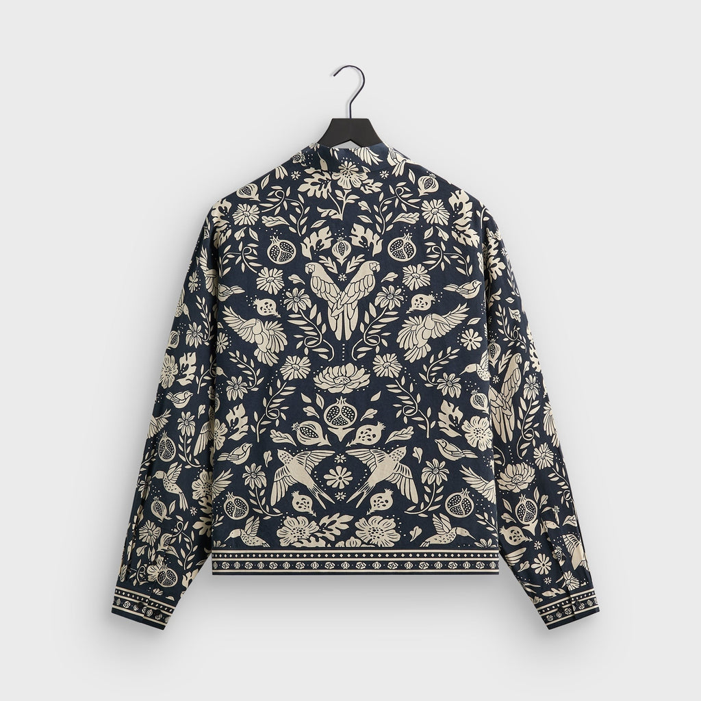 Kith Cupro Linen Connor Blouson Jacket - Nocturnal