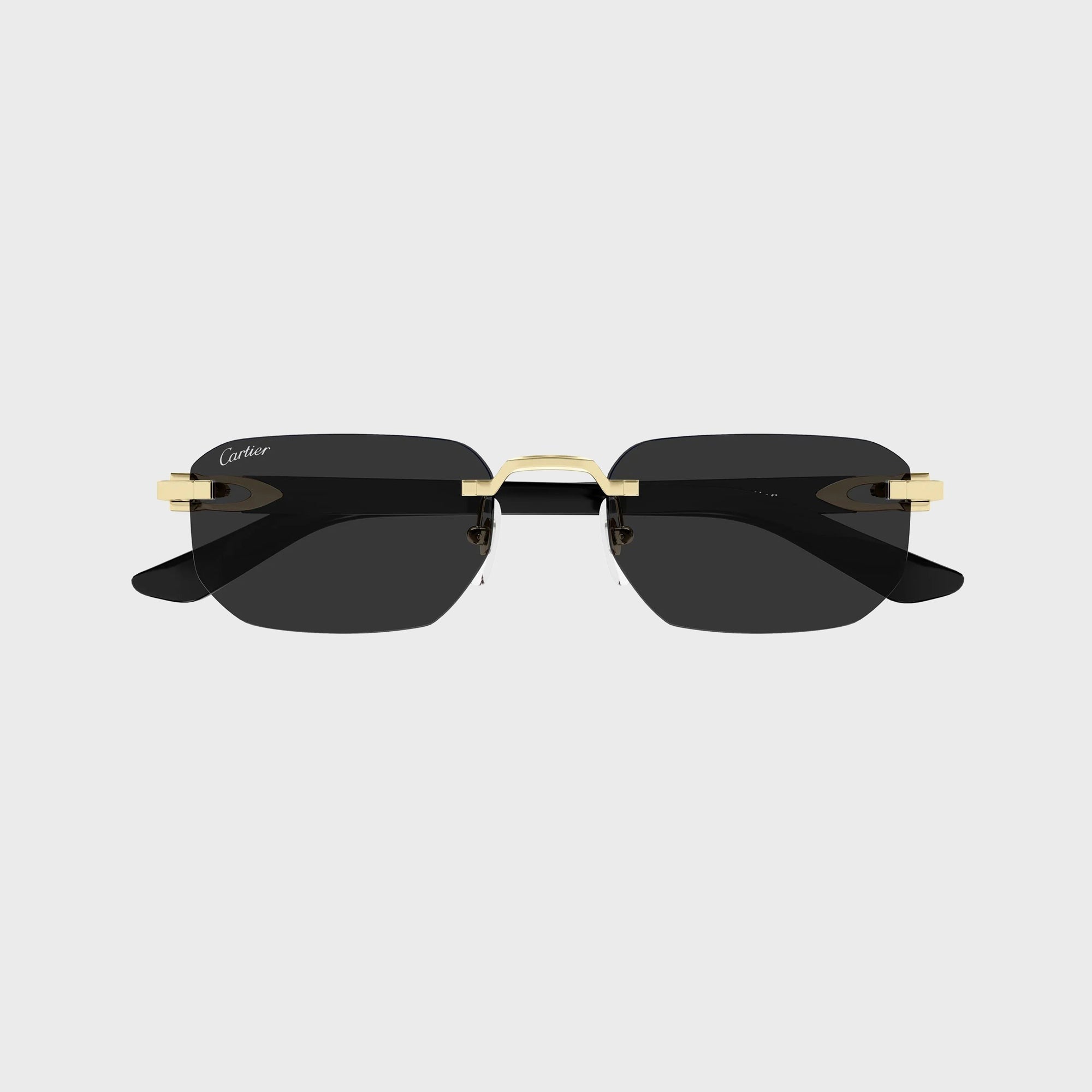 Cartier Decor C Sunglasses - Gold / Black / Grey