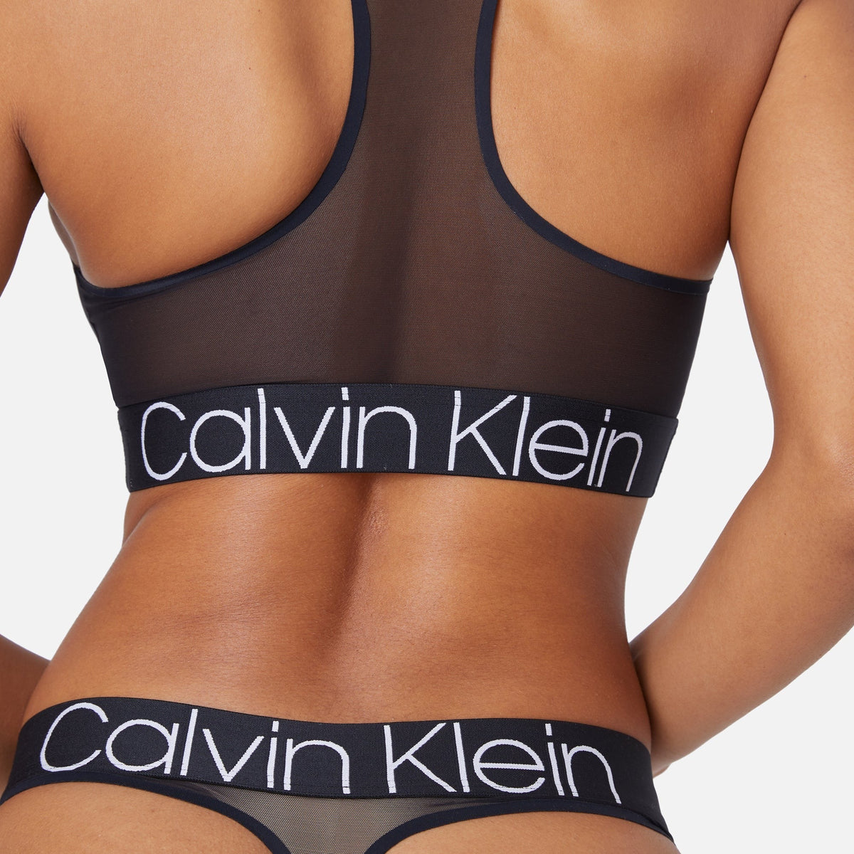 Kith Women for Calvin Klein Mesh Thong - Black