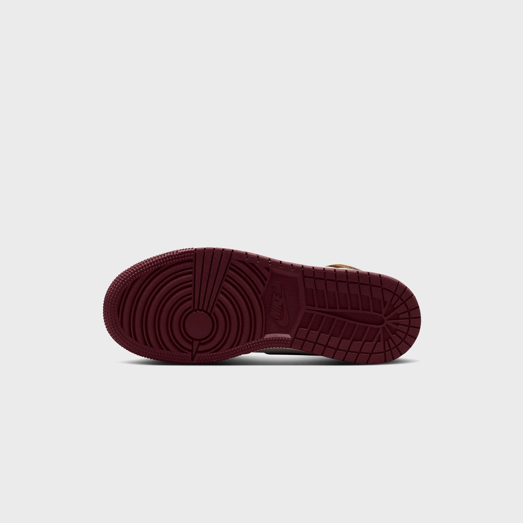 Jordan GS Air Jordan 1 High OG - Shadow Brown / Soft Pearl / Light British Tan / Team Red