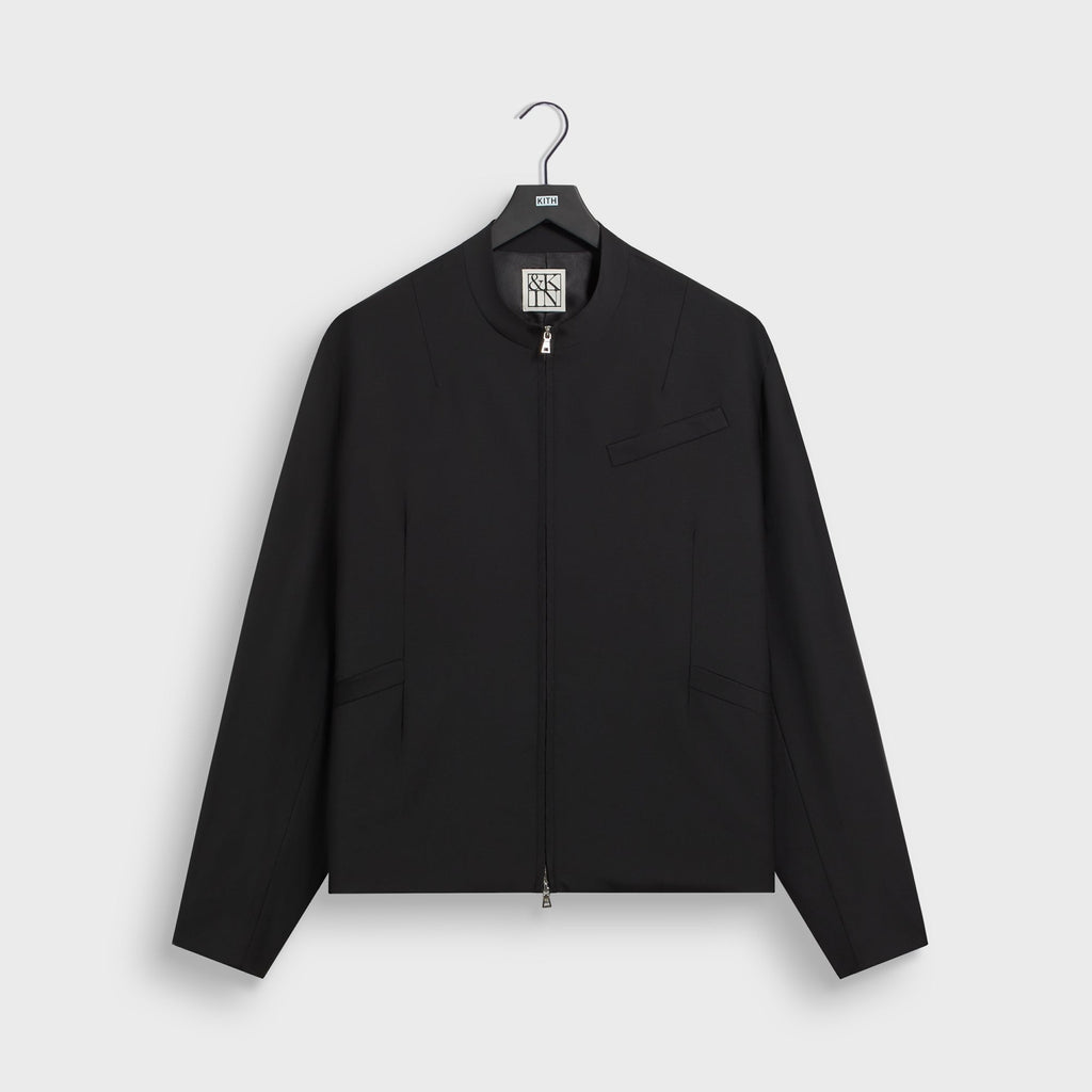 &Kin Tropical Wool Denez Jacket - Black