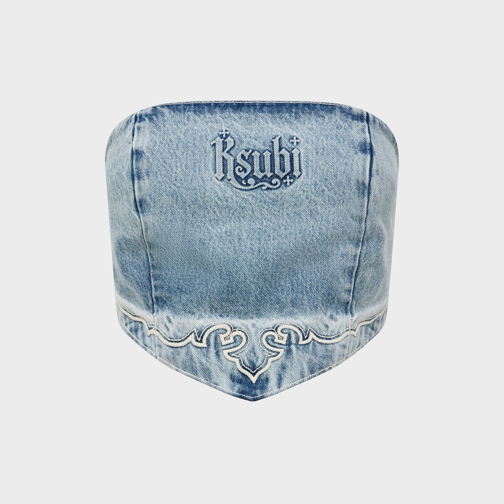 Ksubi Scarf Top - Krystal Western Denim