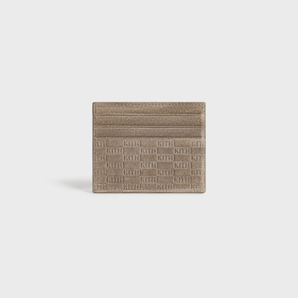 Kith Monogram Suede Cardholder - Java