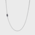 GOOD ART HLYWD Triple Cutout Poplock Necklace - Silver