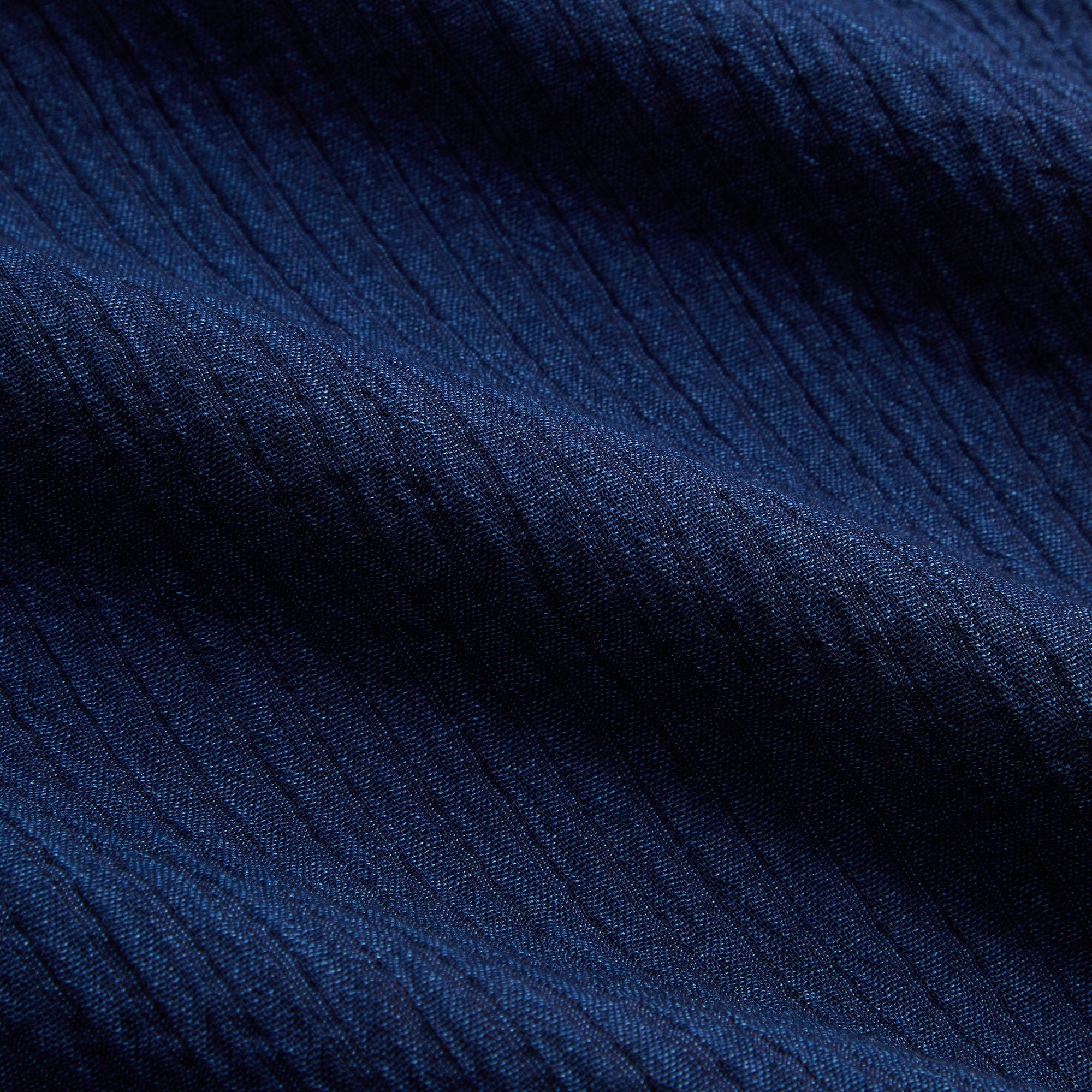 Kith Indigo Seersucker Townsend Shirt - Dark Indigo