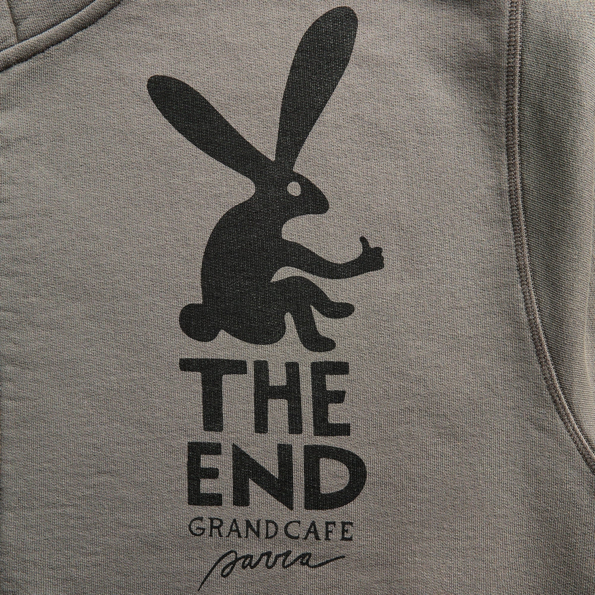 by Parra End The Bunny Zip Hooded Sweatshirt - Grey