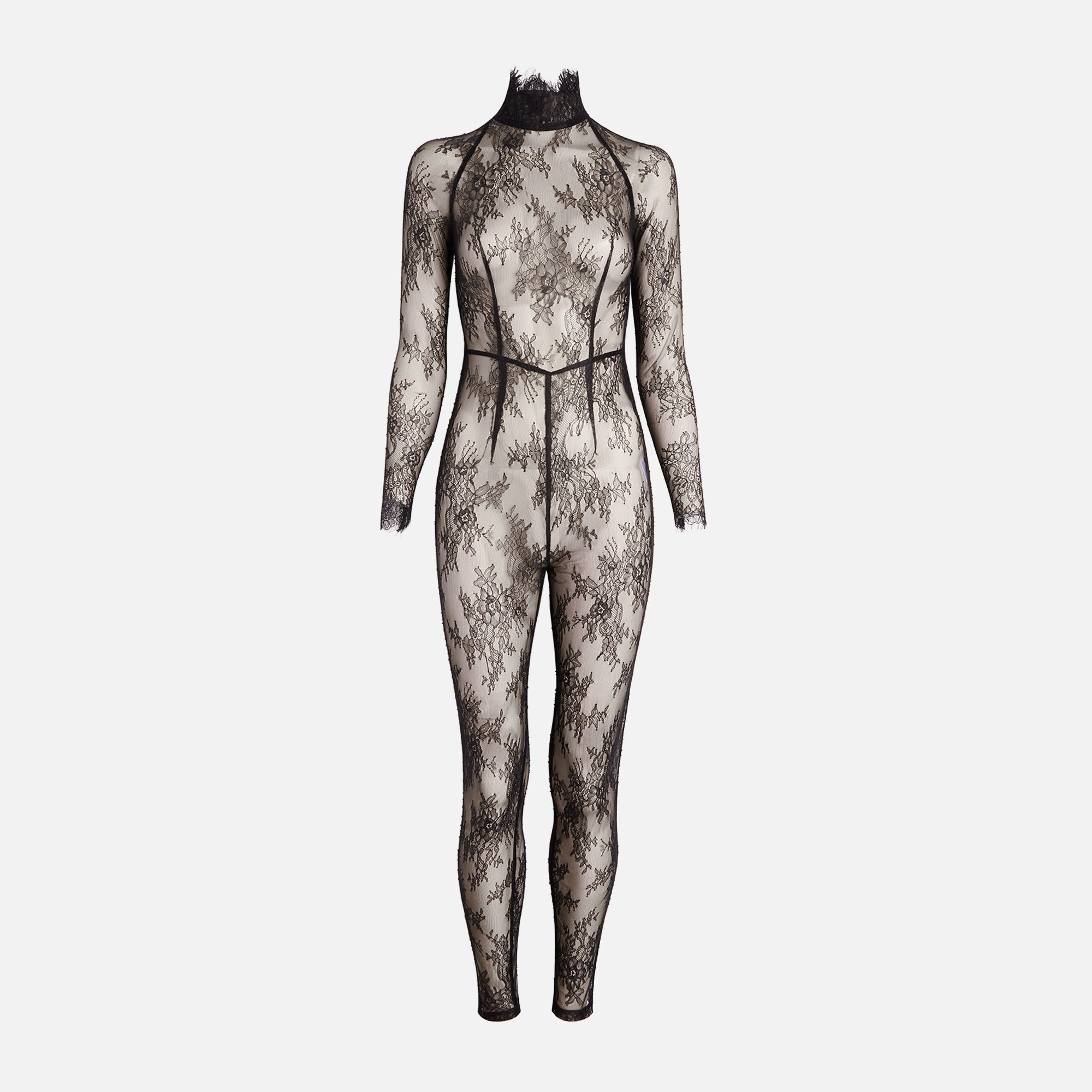 Kim Shui Lace Jumpsuit - Black