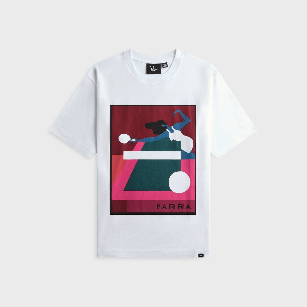 by Parra Ping Ponged Tee - White
