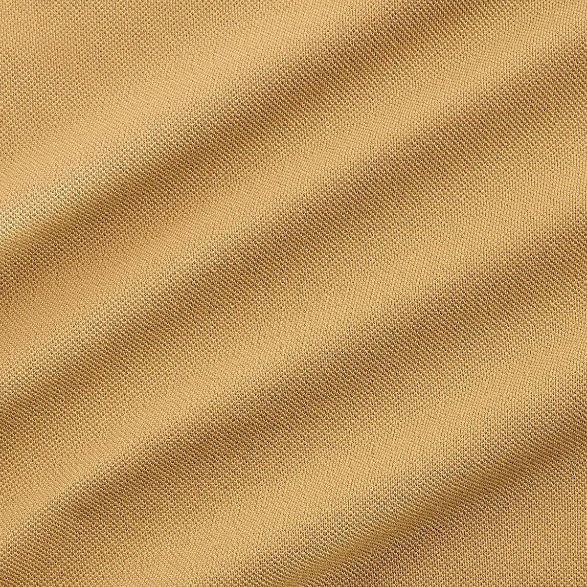 Auralee Pima Cotton Heavy Pique Polo - Khaki Beige