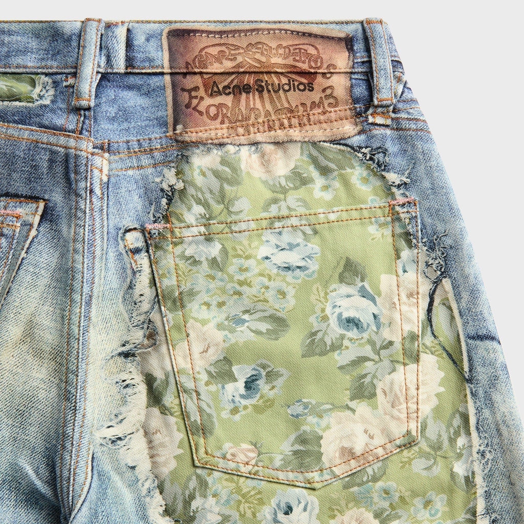 Acne Studios 1981 Trompe-l’œil Jean - Blue / Green