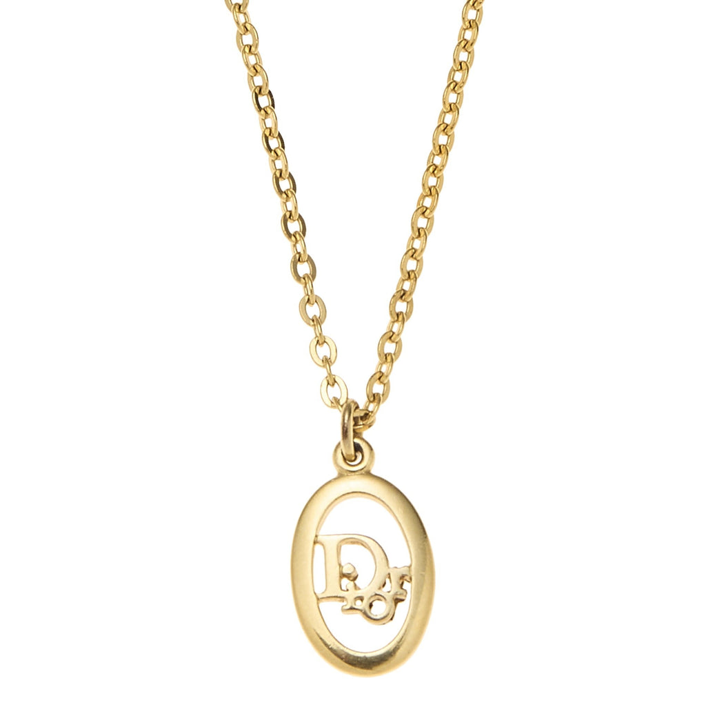 WGACA Dior Logo Necklace - Gold