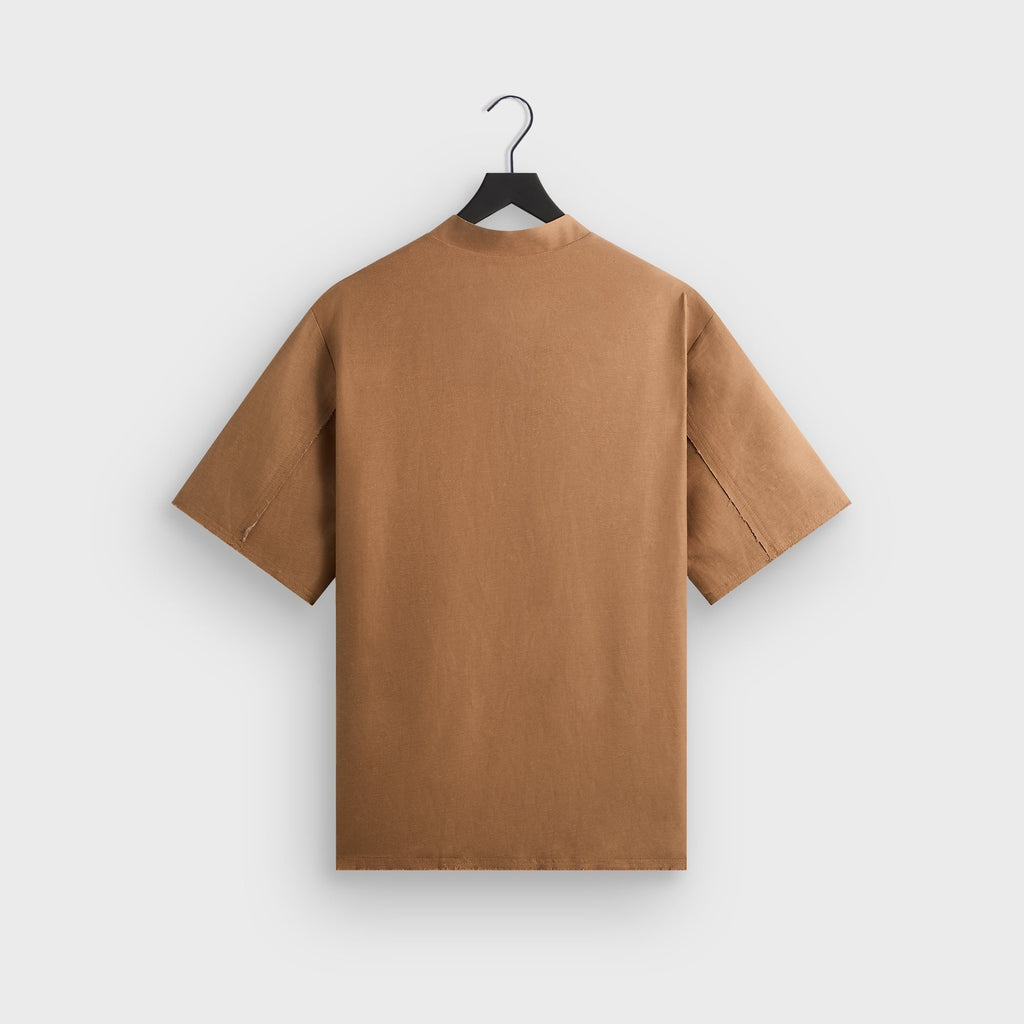 &Kin Linen Viscose Twill Mathis Shirt - Strand