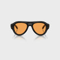 Ray-Ban x A$AP Rocky Aviator Puffer Sunglasses - Black Frame / Orange Lens