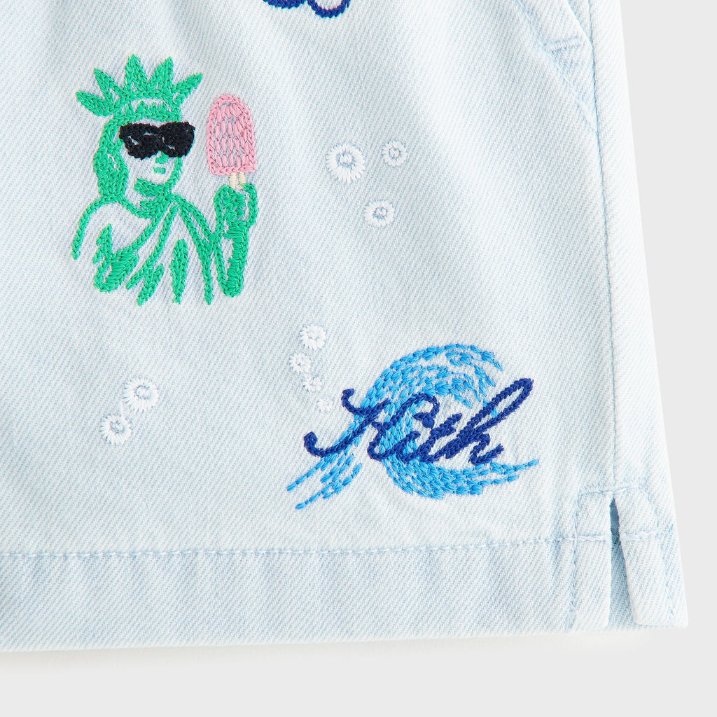 Kith Baby Novelty Thompson Camp Short - Light Indigo