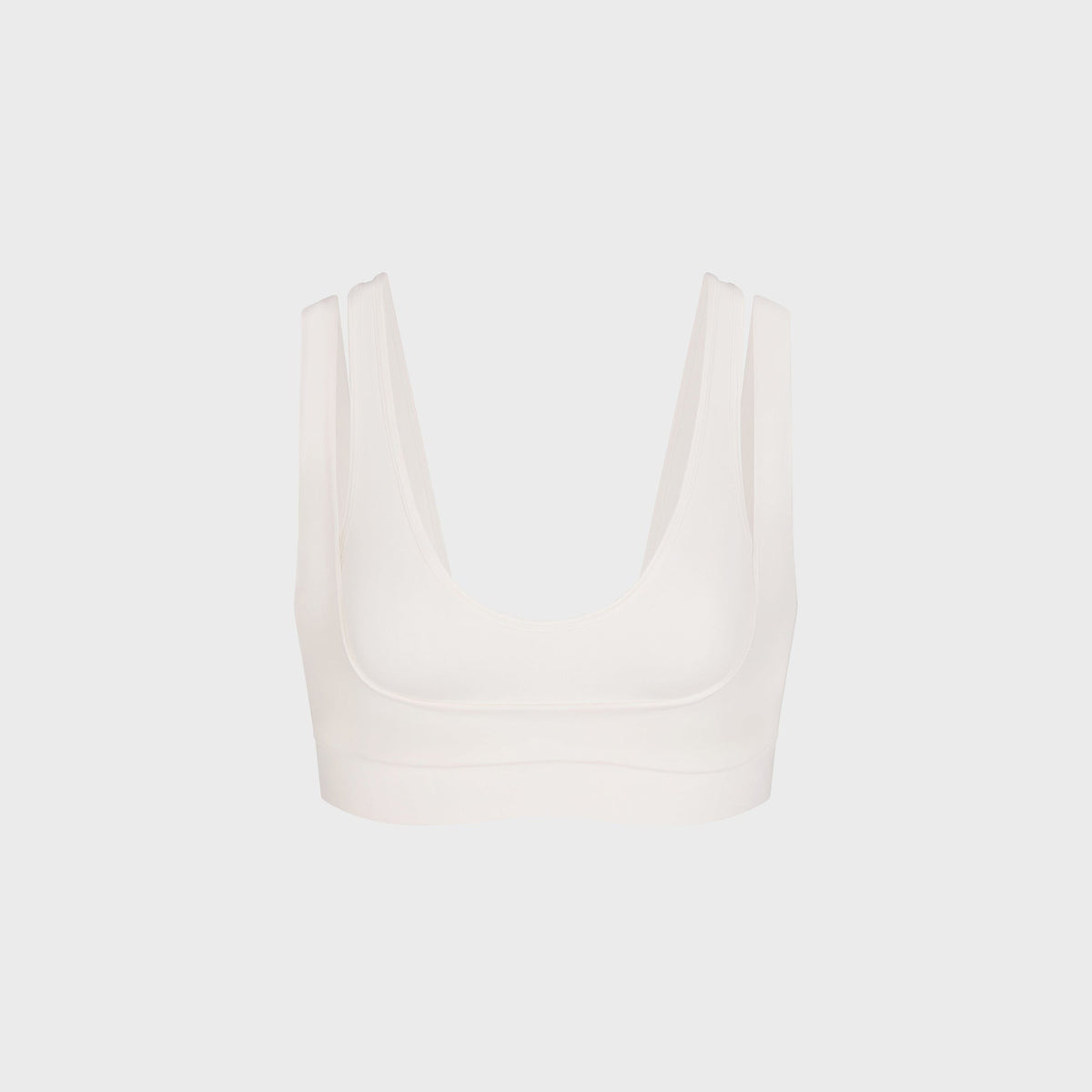 NikeSKIMS Matte Double Strap Scoop Bra - Ivory