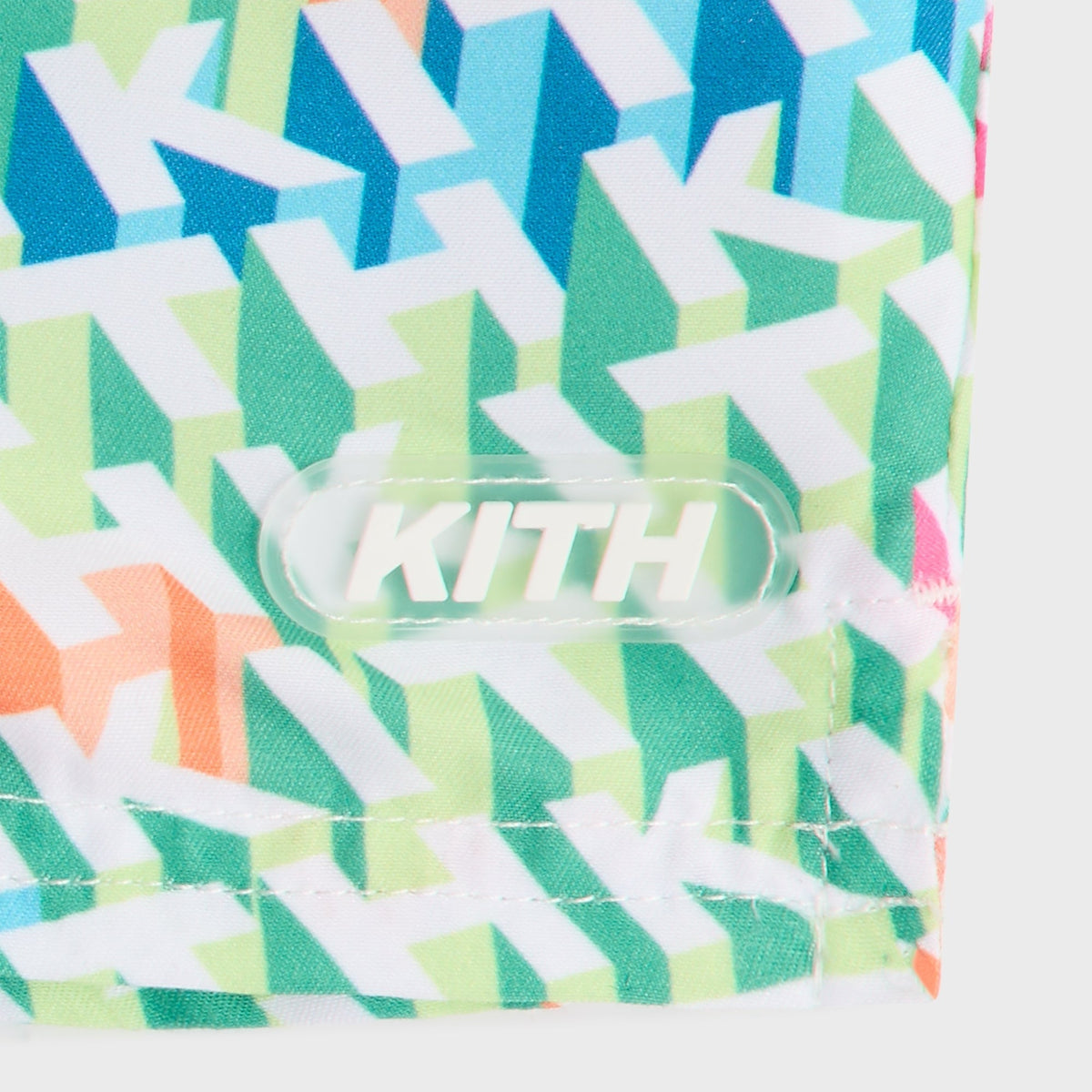 Kith Baby 3D Monogram Kai Swim Trunk - Periodot