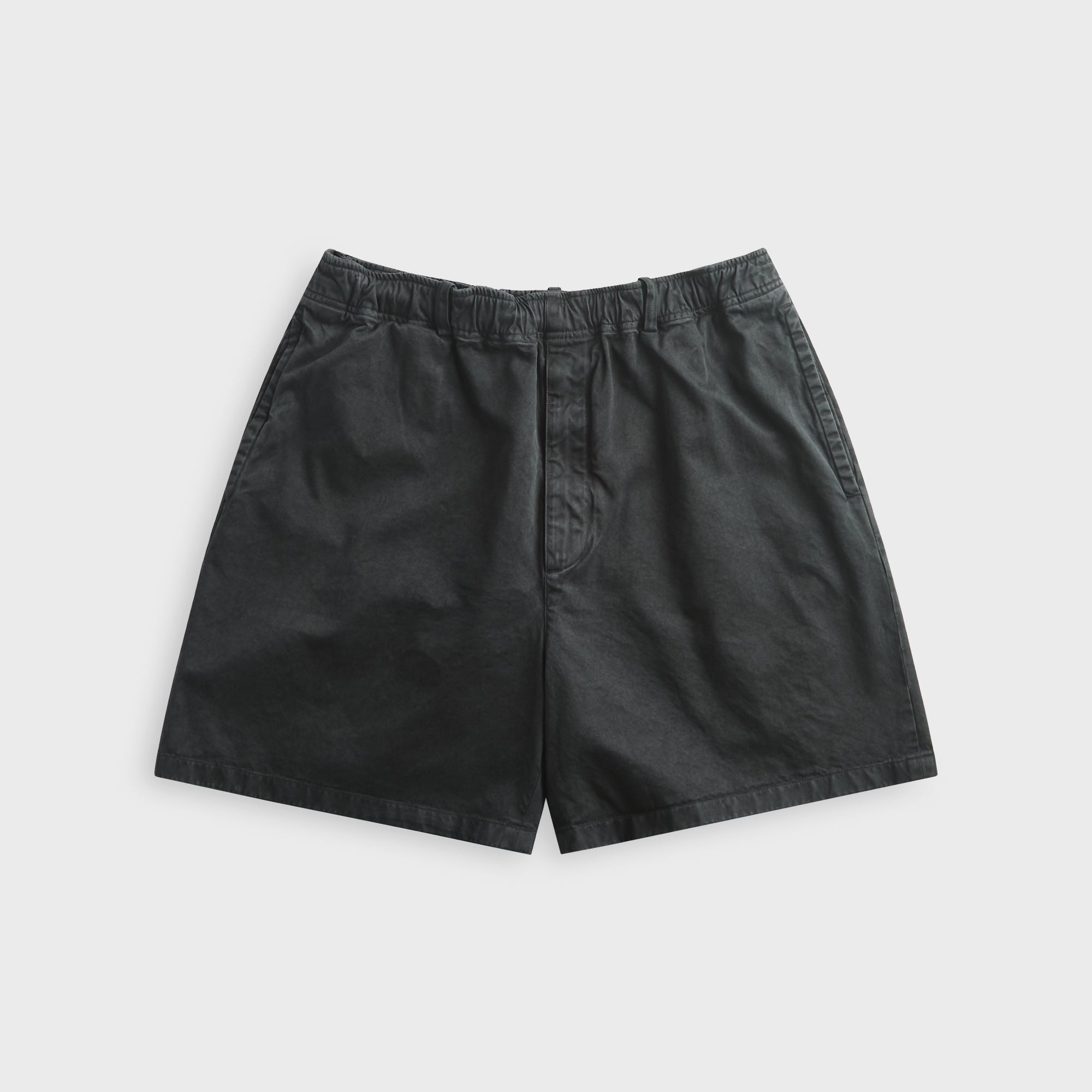 Auralee Garment-Dyed Finx Light Chino Short - Black
