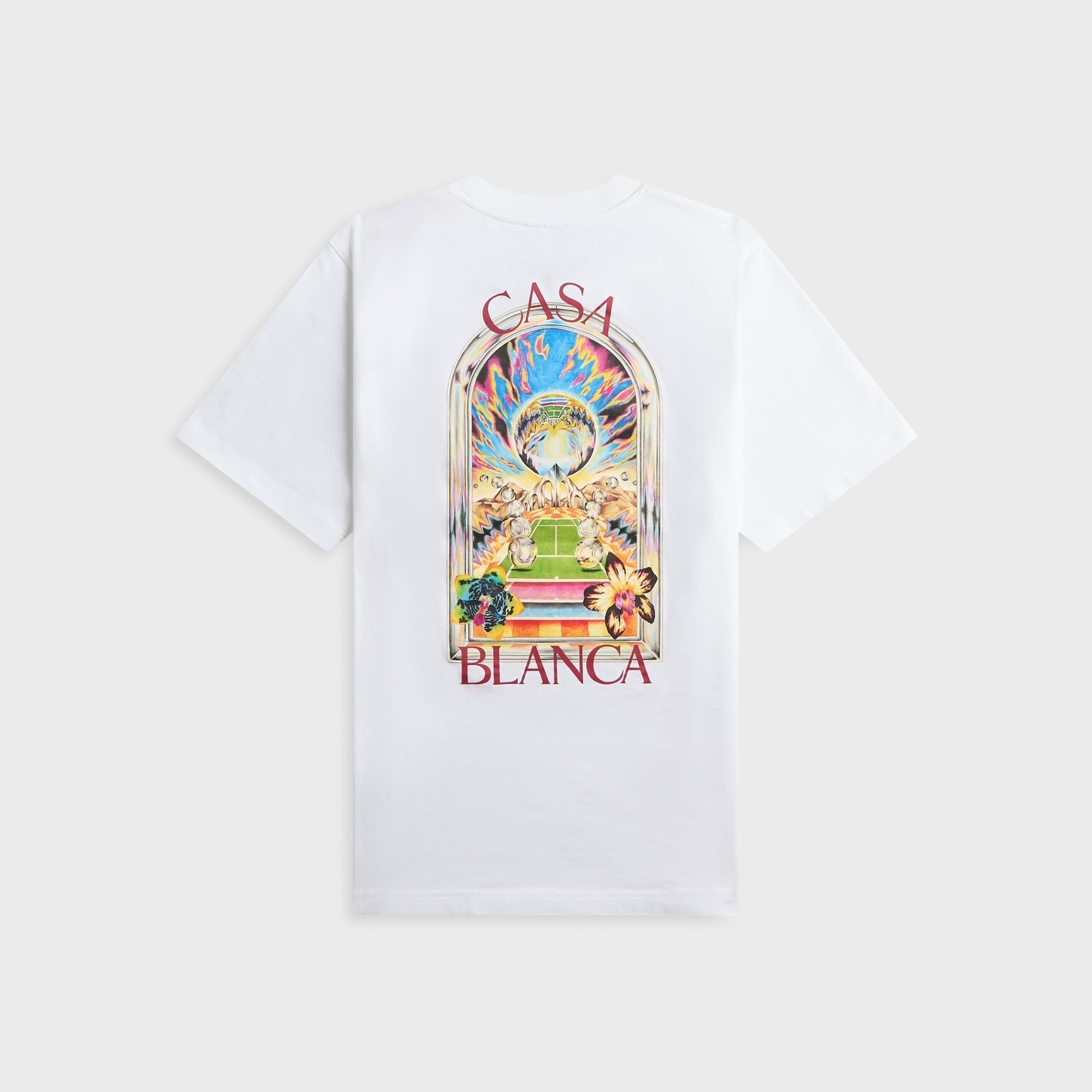 Casablanca Tennis Landscape Classic Tee - White