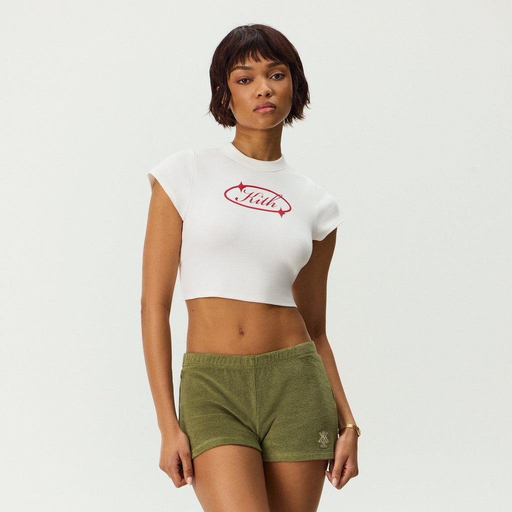 Kith Women Corvin Kith Gleam Cap Sleeve Tee - White